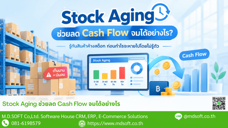 Stock Aging and Cash Flow Process ระบบ Stock Aging ที่จะเข้ามาช่วยแก้ปัญหาในเรื่อง Cash Flow