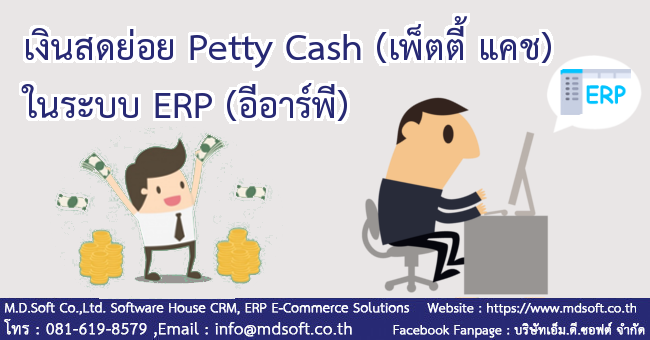 เงินสดย่อย Petty Cash (เพ็ตตี้ แคช) ในระบบ ERP (อีอาร์พี)